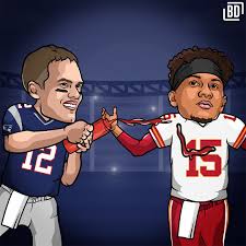 In this still image from video provided by the nfl, kansas city chiefs quarterback patrick mahomes (15) speaks during opening night for the nfl super bowl 55 football game monday, feb. Bardown On Twitter Tom Brady And The Pats End Patrick Mahomes Incredible Season On Their Way To The Superbowl