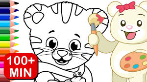 Daniel tiger's neighborhood is a sweet and adorable offshoot from the original mister rogers neighborhood character daniel striped tiger. Daniel Tiger S Neighborhood Coloring Pages For Kids Youtube