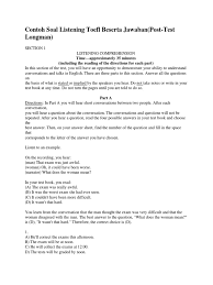 20210326 download soal listening toefl kunci jawaban pdf audio longman pre test. Contoh Pdf Test Assessment Tuition Payments