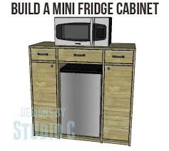 Build a mini refrigerator storage cabinet. Add Much Needed Storage Around The Mini Fridge Mini Fridge Cabinet Cabinet Plans Dorm Fridge