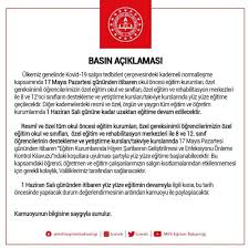 Meb'den 'yüz yüze eğitime ara' açıklaması. Son Dakika Yuz Yuze Egitim Uzatildi Mi Meb Den Okullar Ne Zaman Acilacak Soruna Yanit Son Dakika Milliyet