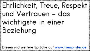 Ehrlichkeit Treue Respekt Und Vertrauen Das Wichtigste In Einer Beziehung Tolle Spruche Und Zitate Auf Www Likemonster De