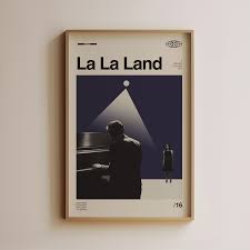 La La Land Midcentury Modern Art - alternative movie poster – Sandgrain  Studio