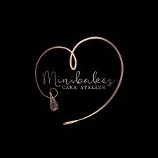 Black And Gold Logo Maker Premade Logo Logo Design Watermark Baking Rose Gold Bakery Logo Cookie Logo Cake Logo Branding Whisk Mix Heart Bakery Logo Baking Logo Design Bakery Logo Design