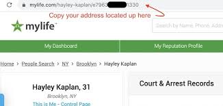 Draft an email to removalrequests@mylife.com (you may also want to send to privacy@mylife.com) step 6: How To Opt Out And Remove Your Personal Data From Mylife Directory