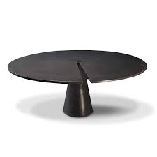 Dining table with outer leaves torre round concrete dining table dining room magnolia round kapok round pedestal table in walnut split locking round dining table 60 empire 60 round dining table. Split Locking Round Dining Table 60 Diameter James De Wulf Touch Of Modern