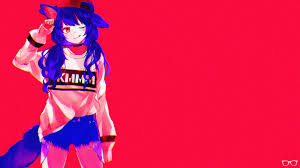 Maybe not all the girls could conquer the podium, but at least they are good at themselves and will be able to cut your hearts, and we say thank you to this world for. Wallpaper Anime Girls Nekomimi Red Blue Simple Background Artwork Cat Girl 1920x1080 Cayzerulz 1450659 Hd Wallpapers Wallhere
