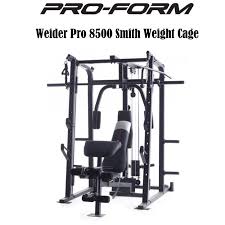 Proform Weider Pro Smith Weight Cage Home Gym Featuring