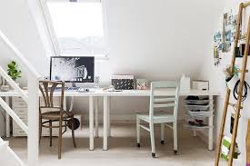 White Ikea Linnmon Adils Table Setup For Home Office Minimalist Desk Design Home Home Office Design