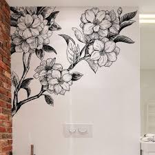 Flower Peel And Stick Wall Decals Decals Flower Paintedwallmurals Peel Stick Wall Floor Peel An In 2020 Flower Wall Decor Floral Wall Decals Floral Wall Art Diy