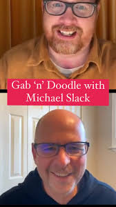 🗣️A lovely evening spent with my new friend Michael Slack  @michael_slackart , 🎨He made a second night in a row of Gab ‘n’ Doodle a  breeze and even a delight. , It was amazing to see him make a ...