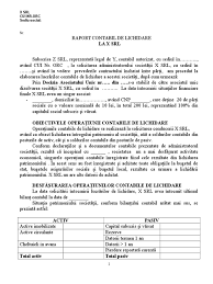 Nu ai nevoie de un lichidator dar ai nevoie de expert contabil. Raport Lichidare