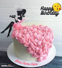 Make your birthday or birthday of your dear ones more special. Unique Girly Birthday Cake With Name For Girls Only
