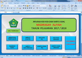 Aplikasi Kisi Kisi Dan Skor Kartu Soal Berkas Edukasi