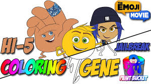 Turn that frown upside down with this coloring page featuring sadness. The Emoji Movie Coloring Pages Gene Jailbreak Hi 5 Emoji Coloring Book For Children Youtube