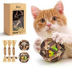 Buy Catnip Toys 5pcs Kitten Teething Toys Cat Toys Natural Silvervine Sticks Catnip Balls Silvervine Chew Sticks Kitten Toys For Indoor Cats Silvervine For Cats Online In Indonesia B0991pn6w8
