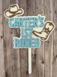 My 1st Rodeo Cake Topper