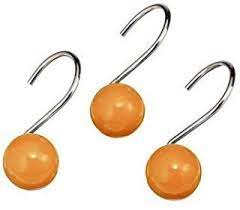 Amazon Com Orange Shower Curtain Hooks Orange Shower Curtain Shower Curtain Hooks Curtain Hooks