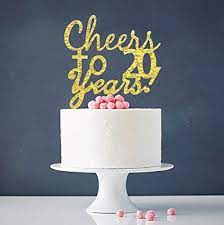 Innoru Cheers To 20 Years Cake Topper 20th Birthday Anniversary Cake Bunting Party Decoration Sign Oh Baby Cake Topper Baby Girl Cakes Birthday Cake Toppers