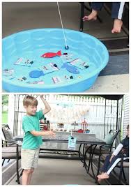 Rowdy as a little baby had already spent time on at least three lakes before he was 6 months old. Diy Gone Fishing Party Game Idea Camping Themed Party Happy Strong Home