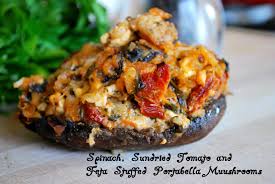 Portabella Mushroom With Spinach Feta And Sundried Tomatos 11 Magnolia Lane Recipe Stuffed Portabella Mushrooms Stuffed Mushrooms Portabella Mushrooms Recipes
