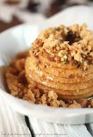 Recette De Pommes Au Four Pistache Et Crumble Recette Recette Pommes Au Four Recette Pomme