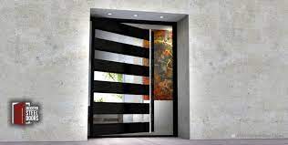 A modern steel door makes a statement about your accomplishment & individuality. Modern Steel Doors Custom Pivot Doors Glass Doors Metal Doors