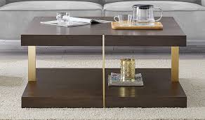Whether you want a round coffee table or a square one, a glass coffee table or one of marble, you'll find it here. Shildon Walnut And Gold Square Coffee Table Cfs Furniture Uk