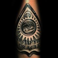 Casting spells is not just chanting words and phrases. 40 Planchette Tattoo Designs For Men Ouija Board Ink Ideas Tattoo Designs Men Tattoos Hand Tattoos