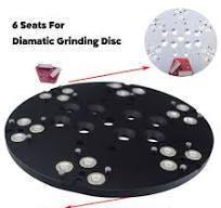 ACTINTOOL 10 in. x 3/8" Threaded Magnetic Adapter Plate Fit with Trapezoid  Diamatic Blastrac Grinding Segment for Husqvarna, Blastrac, Edco, MK Floor  ...
