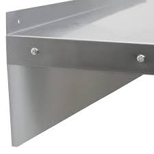 Stainless steel adjustable wall shelving. 2 X Kukoo Commercial Stainless Steel Shelves Kitchen Wall Shelf Catering Corrosion Resistant Free Microfiber Cloths 1000mm X 300mm Amazon Co Uk Business Industry Science