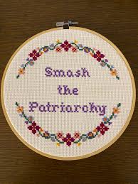 Plus a truth about pizza. Fo My Very First Cross Stitch Project I Used A Pattern From The Feminist Cross Stitch Book By Stephanie Rohr Crossstitch