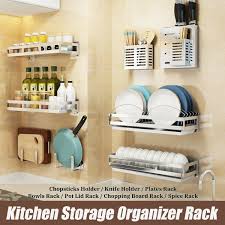 Dorset wall mounted bath storage cabinet. Wall Hanging Storage Shelf Rack Holder Organizer Kitchen Dishes Pot Lid Rack Kitchen Dining Bar Home Garden