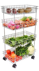 Shop for vegetable rack stainless steel online at target. Buy Kruvad Kitchen Trolley Portable Modern Storage Rack Design Fruits Vegetable Onion Cutlery Spice Pickles Jars Container Basket Organizer Holder Stand For Kitchen Steel 1pc Online At Low Prices In India