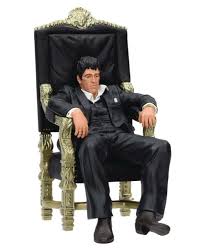 Ergonomic computer chairs built today seem to have more office chair adjustments than a small plane. Tony Montana In Chair 10 Diorama At Mighty Ape Nz