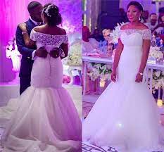 Disney fairy tale weddings collection. 2016 New Cheap African Plus Size Mermaid Wedding Dresses Off Shoulder Crystal Beades Lace Up Back Tulle Long Court Train Formal Bridal Gowns From Haiyan4419 1 Bridal Gowns Mermaid Womens Wedding