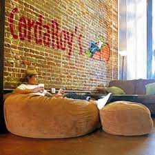 coffee shop heaven cordaroys cordaroysbeanbag giantbeanbag grassrootscoffee enriquefigs succulentadventure co coffee shop furniture coffee shop bean bag