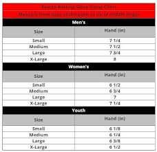 Batting Glove Youth Size Chart Images Gloves And