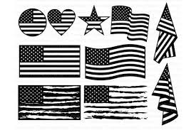 Vector Silhouette American Flag Black And White American Flag Svg Distressed Usa Flag Svg Patriotic Design Etsy In 2020 American Flag Svg Flag
