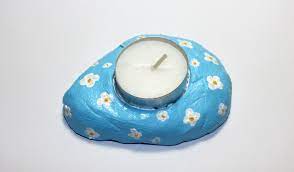 Diy weihnachtliche teelichter mit versteckter botschaft einfach, schnell selber machen / basteln. Diy Salzteig Teelicht Selber Machen Eine Bastelidee Fur Ostern