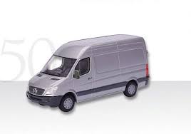 Conrad 1 50 Mercedes Benz Sprinter Diecast Model Van 1610 05 This Mercedes Benz Sprinter Diecast Model Van Is Silver And Features Working Wheels Diecast Models