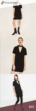 Zara Choker Dress Choker Dress Mini Shift Dress Zara