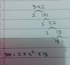 Faktorisasi prima dari 72 = 2 x 2 x 2 x 3 x 3 = 2³ x 3² 4. Faktorisasi Prima Dari 342 Pakai Pohon Faktor Brainly Co Id