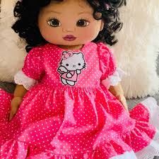 Hot Pink Swiss Dot auf Weiss von Riley Blake Designs