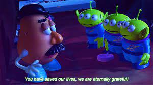 Pin For Later Toy Story Gifs That Make You Feel All The Feelings When Mr Potato Head Is Given The Opportunity Toy Story Quotes Toy Story Theme Toy Story 1995