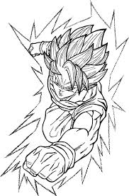 Jugar a super mario bros. Dragon Ball Goku Super Saiyan Imagenes De Dragon Ball Z Par Colorear