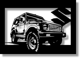 楽天市場 切り紙屋 スズキ suzuki ジムニー の切り絵 a4サイズ 車 手作り作品 モチーフ インテリア 飾り 展示 アート 紙 ペーパー int 送料無料 アンシャンテマーケット ジムニー スズキ ジープ 車