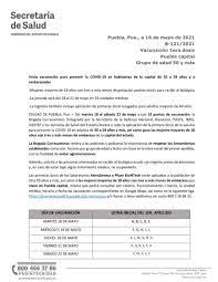 Calendario, horarios y sedes de vacunación anti covid para poblanos mayores de la capital. Secretaria De Salud On Twitter Las Instituciones Que Integran La Brigada Correcaminos Incluida Esta Secretaria Informan La Logistica De Vacunacion Para Prevenir Covid19 En Personas Mayores De 50 Y Mas Anos Y