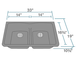 812 black equal bowl low divide