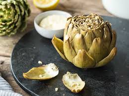 Gedampfte Artischocken Mit Zitronen Knoblauch Dip Rezept Artischocken Rezepte Knoblauch Dip